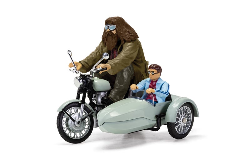 Corgi Harry Potter & Hagrid Motorcycle and Sidecar Deathly Hallows Fit The Box Scale Diecast Display Model CC99727 - Image 1
